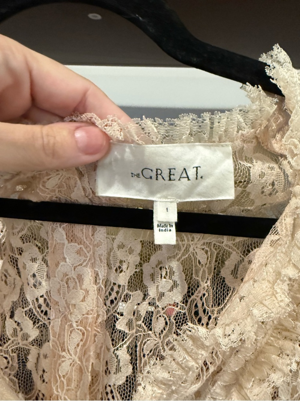 The Great. Ballad Lace Top - Picture 3 of 6